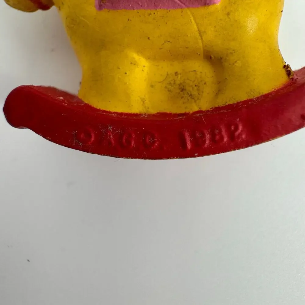 1982 Kenner Strawberry Shortcake on Rocking Horse PVC Figure Vintage Toy